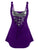 Rosegal Plus Size Sweetheart Neck Glitter Rings Tank Top Sleeveless Casual Women Sequined Tops Gothic Lace up Sexy Party Tops