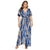 Rosegal Plus Size V Neck Floral Print Waist Strap Split Women Beach Long Dress Floor-Length Maxi Dress Summer Bohemia vestidos