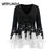 Plus Size Women Blouse Casual Applique Layered Flare Sleeve Chiffon Panel Flowy Blouse Women Tops Clothing Blouses Femme
