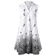 Sleeveless Graphic Plus Size Longline Blouse Women 2019 New Buttons Monochrome Ladies Tops Blouses Shirts Blusas Mujer