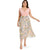 Tropical Floral Plus Size A-Line Dress Short Sleeves V-Neck High Waisted Dress Daliy Casual Office Summer Vestidos 2019
