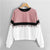 SHEIN Multicolor Cut and Sew Tassel Detail Colorblock Fringe Round Neck Sweatshirt Preppy Style Hooded Pullover Sweatshirt