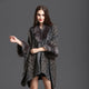 SWONCO Cape Coat Women Winter Luxury Faux Fur Coat Cloak Winter 2019 Long Capes Leopard Poncho Feminino Inverno Capa Con Capucha
