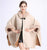 SWONCO Woolen Coat Cape Women 2019 Fur Cape Coat Hooded Warm Faux Rabbit Fur Poncho And Capes For Women Winter Cloak Long Poncho