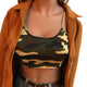 Sale and Hot Deals Summer Women Camouflage Sleeveless Tank Top Bustier Bra Vest Crop Top New Fashionable Sports Vest For 2019