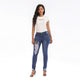 Sexy Hole Pencil Trousers New Fashion Womens Destroyed Ripped Distressed Slim Denim Jeans Boyfriend Jeans 2019 new