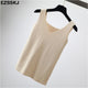 Sexy Knitted Top Summer Tank top Women big size camisole Blouse Sleeveless V Neck Slim Top Female t-shirt Vest Casual Camis