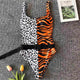 Sexy Leopard Zebra Patchwork One Piece Swimsuit 2019 Women Swimwear Female Bather Backless Bathing Suit Swim Wear Lady Monokini
