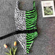 Sexy Leopard Zebra Patchwork One Piece Swimsuit 2019 Women Swimwear Female Bather Backless Bathing Suit Swim Wear Lady Monokini
