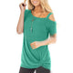 Sexy Off Shoulder Summer Tops Women Casual Solid Short Sleeve Skew Collar Tees Plus Size Ladies Fashion Simple Wild T-shirts New