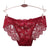 Sexy Pantie Women Lace Panties Comfortable Breathable Low-Rise Hollow Ruffled Briefs