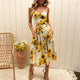 Sexy Party Boho Sundress Women Summer Dress 2019 Casual Backless Midi Dress Button Polka Dot Striped Floral Beach Dress Female