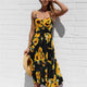 Sexy Party Boho Sundress Women Summer Dress 2019 Casual Backless Midi Dress Button Polka Dot Striped Floral Beach Dress Female