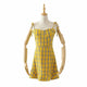 Sexy Plaid Ruffles Strap Mini Dresses Women Casual Off Shoulder A-line Summer Dress Fashion Elegant Dress For Ladies Vestidos