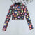 Sexy Print Mesh Perspective Tops Women Casual O-neck Long Sleeve Short Tees Summer Ladies Fashion Slim T-shirts Streetwear New