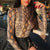 Sexy Snake Print 2018 New Women Autumn Winter Coveralls Slim Primer High-collar Long-sleeve T-shirt Wome Ladies Bottoming Shirt