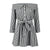 Sexy Striped Lacing Mini Dresses Women Solid Long Sleeve Off Shoulder A-line Dress Ladies Fashion Sweet Party Dress Vestidos New