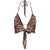 Sexy V Neck Halter Top Sleeveless Women Leopard Bralette Crop Tops Lenceria Hot Bralette Party Club Bralet Sleeveless Camisole