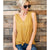 Sexy V-neck Button Tank Tops Women Casual Solid Sleeveless Loose Summer Tees Ladies Fashion Simple Wild T-shirts High Quality