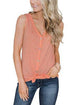 Sexy V-neck Button Vest Tops Women Casual Solid Loose Cotton Sleeveless Vest Tops Summer Ladies Fashion Soft T-shirts Plus Size