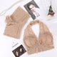 Sexy Wire Free Halter Lace Bra Set Push Up Lingerie Bralette Women 2 piece Underwear Set Solid Color Bras and Panties Set