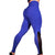 Sexy Women Leggings Gothic Insert Mesh Design Trousers Push up Pants Big Size Blue Black Capris Sportswear New Fitness Leggings