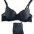 Sexy Women Underwear Satin Print Bow Lace Embroidery Bra Push Up Sets/Panties Cup size B 32 34 36