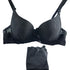 Sexy Women Underwear Satin Print Bow Lace Embroidery Bra Push Up Sets/Panties Cup size B 32 34 36