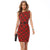 Sexy and elegant fashion women wearing sleeveless large size lattice dress pencil Send the belt Plus Size S-XXXL Pencil Dresses