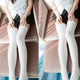 Sexy women's stockings gaiters striped long socks thigh high stockings female erotic warm over knee socks women stocking