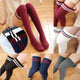 Sexy women's stockings gaiters striped long socks thigh high stockings female erotic warm over knee socks women stocking