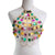 Shiny Gems Sequins Halter Camis Women Sexy Backless Hollow Out Crop Top Gold Chains Camisole Summer Beach Body Chain Party Tops