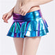Shiny Metallic Color PU Sexy Mini Skirts Women Fashion Holographic Micro Skirts 2019 Hot Skirt Summer Beach Sexy Party Clubwear