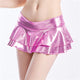 Shiny Metallic Color PU Sexy Mini Skirts Women Fashion Holographic Micro Skirts 2019 Hot Skirt Summer Beach Sexy Party Clubwear