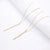 Simple long Stick Pendant Necklaces metal long Chain strip choker collana Kolye Bijoux Collares Mujer gargantilha Collier Femme