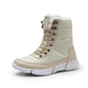 Snow Women Boots Fur Flat Shoes Women's Winter Boots Round Toe Rubber Boots Women Rain Winter 2019 New Plus Size 12