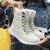 Snow Women Boots Fur Flat Shoes Women's Winter Boots Round Toe Rubber Boots Women Rain Winter 2019 New Plus Size 12