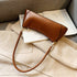 Solid Color Vintage Leather Shoulder Bags For Women 2019 Designer Quality Shoulder Bag Lady Handbags Female Elegant Hand Bag