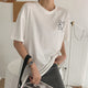 Solid Embroidery Bear Loose Tops Women Vogue Casual Short Sleeve Plus Size Summer Tees Ladies Fashion Simple Wild T-shirts New