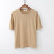 Solid Half Sleeve Loose T-shirt Women O-neck Breathable Pullovers Bottoming Tees Summer Female Casual Wild Tops Plus Size New