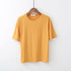 Solid Half Sleeve Loose T-shirt Women O-neck Breathable Pullovers Bottoming Tees Summer Female Casual Wild Tops Plus Size New