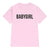 Solid O-neck Letter Print T-shirts Women Casual Short Sleeve Loose Summer Tees Ladies Fashion Simple Wild Tops Plus Size 3XL