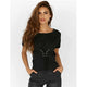 Solid Short Sleeve Lacing Tops Women Casual O-neck Slim Simple Breathable Tees Summer Ladies Fashion Sexy Wild Tees High Quality