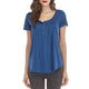 Solid Short Sleeve Plus Size Summer Tops Women Casual O-neck Button Loose Tees Female Vogue Simple Wild Breathable T-shirts 5XL