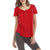 Solid Short Sleeve Plus Size Summer Tops Women Casual O-neck Button Loose Tees Female Vogue Simple Wild Breathable T-shirts 5XL