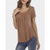Solid Short Sleeve Plus Size Summer Tops Women Casual O-neck Button Loose Tees Female Vogue Simple Wild Breathable T-shirts 5XL