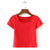 Solid Short Sleeve Slim Tops Women Casual O-neck Short Summer Tees Plus Size Ladies Fashion Simple Wild T-shirts High Quality