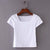 Solid Short Sleeve Slim Tops Women Casual O-neck Short Summer Tees Plus Size Ladies Fashion Simple Wild T-shirts High Quality