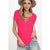 Solid V-neck Hollow Out Summer Tops Women Casual Short Sleeve Lace Up Soft Slim Tees Female Vogue Sexy Simple Wild T-shirts New