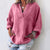 Solid V-neck Loose Shirts Women Casual Long Sleeves Pockets Pullovers Summer Ladies Simple Breathable Blouses Plus Size 5XL New